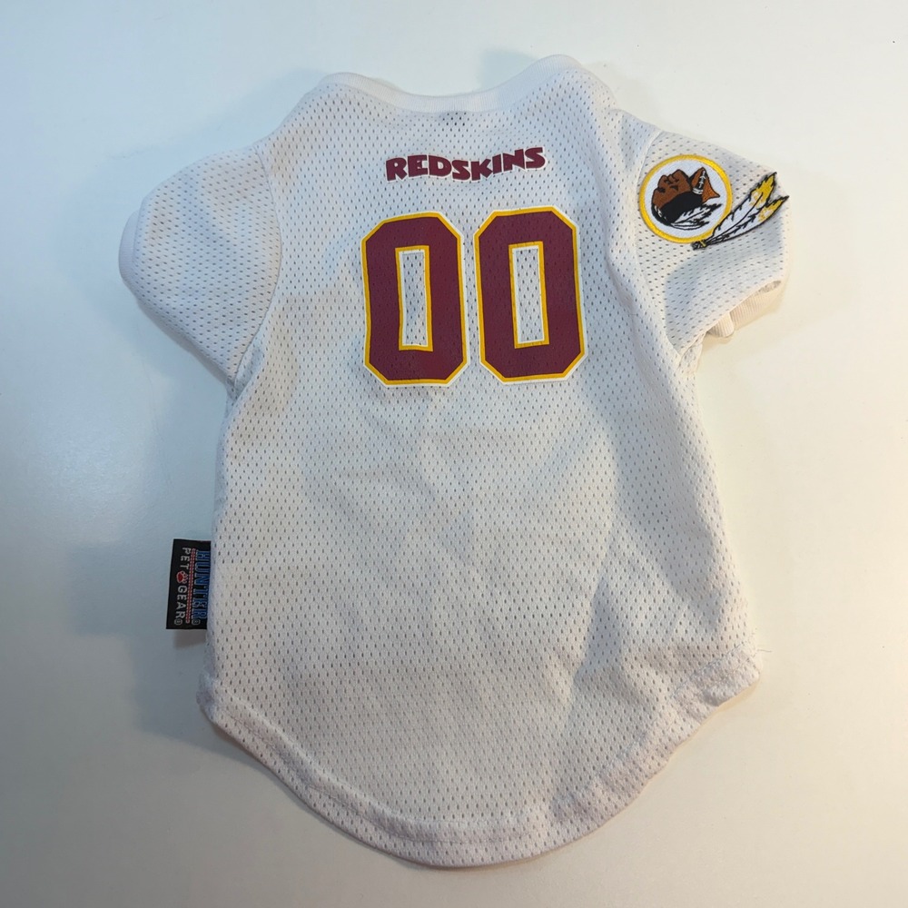 Washington Redskins NFL Mesh Shirt Hunter Pet Gear Jersey Dog Cat Medium White